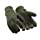 RefrigiWear Fleece Lined Thinsulate Insulated Ragg Wool Gloves (Green, Large)