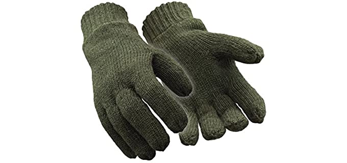 RefrigiWear Unisex Fleece Lined - Lined Wool Gloves