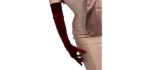 DooWay Women Long Velvet Gloves Opera Length Costume Evening Banquet Stretch 24 inches Adult Size (Burgundy Red)