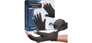 Dr. Frederick's Original Arthritis Gloves for Women & Men - Compression for Arthritis Pain Relief - Medium