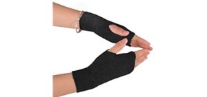 NOVAWO Cashmere Fingerless Gloves Soft Warm Arm Warm Gloves