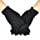 Parade Gloves Black Cotton Formal Tuxedo Costume Honor Guard Gloves with Snap Cuff, Coin Jewelry Silver Inspection Gloves 1 Pair