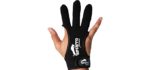 SPINTO FITNESS Archery Glove (Pair) Geniune Leather Fingers Protector for Experienced Archer - Recurve Arrow Bow Protective Adult Learner Glove - 3 Finger Glove - Men/Women/Kids - Medium