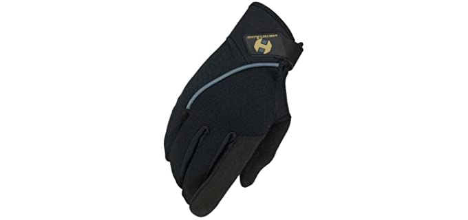 Heritage Unisex Classic - Competition Gloves for Horse Riding Gloves