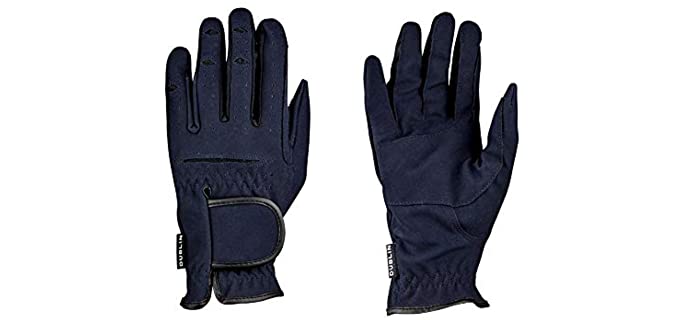 Weatherbeeta, Dublin, Everyday Mighty Grip Riding Gloves, Navy, Adults Large