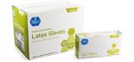 Med PRIDE Medical Examination Latex Gloves| 5 mil Thick, Powder-Free, Non-Sterile, Heavy Duty Exam Gloves