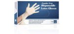 New Disposable Latex Gloves, Powder Free (100 Gloves Per Box) (Small)