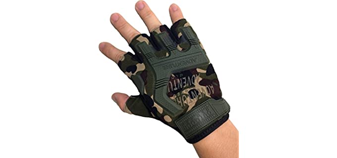 Ranger Return Unisex Tactical - Camouflage Fingerless Gloves
