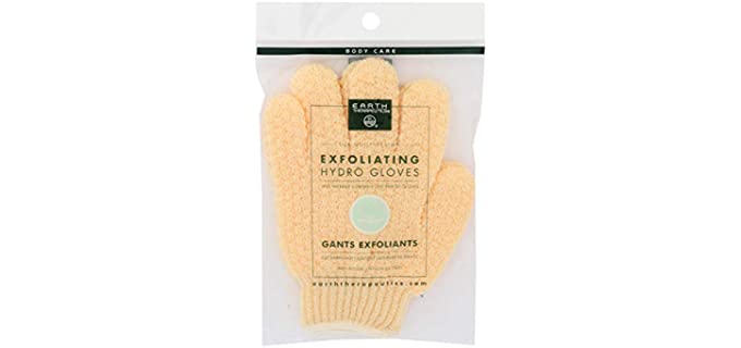 Earth therapeutics Unisex Hydro Gloves - Natural Exfoliating Gloves