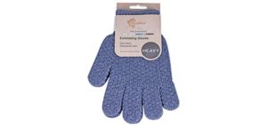 Evridwear Exfoliating Dual Texture Bath Gloves for Shower, Spa, Massage and Body Scrubs, Dead Skin Cell Remover, Gloves with hanging loop (1 Pair Heavy Glove)