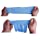 Evridwear Exfoliating Dual Texture Bath Gloves for Shower, Spa, Massage and Body Scrubs, Dead Skin Cell Remover, Gloves with hanging loop (1 Pair Heavy Glove)