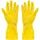 SteadMax 3 Pack Yellow Cleaning Gloves, Professional Natural Rubber Latex Gloves, Large Size (3 Pairs)