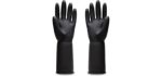 Uxglove Unisex Chemical resistant - Heavy Duty Rubber Gloves
