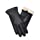 Vislivin Full-Hand Womens Touch screen Gloves Genuine Leather Gloves Warm Winter Texting Driving Glove Black M