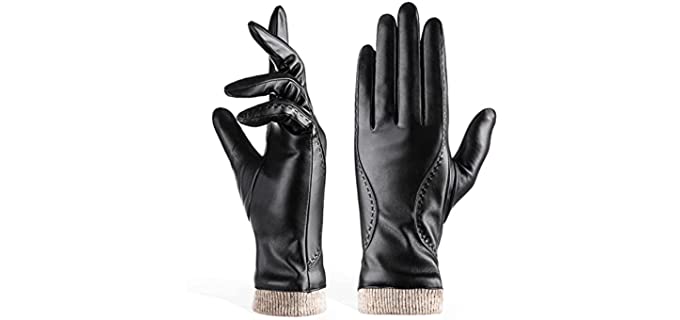 Redess Women's Classic - Leather Driving Gloves