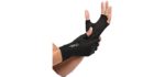Copper Compression Arthritis Gloves - Guaranteed Highest Copper Content. Best Copper Glove for Carpal Tunnel, Computer Typing, and Everyday Support for Hands. Fit for Women and Men (1 Pair)