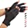 Duerer Arthritis Compression Gloves Women Men for RSI, Carpal Tunnel, Rheumatiod, Tendonitis, Fingerless Gloves for Computer Typing and Dailywork (Black, S)