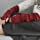 Flammi Women's Knit Arm Warmer Gloves Warm Cashmere Long Fingerless Mittens with Thumb Hole (Burgundy)