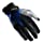 HEAD Leather Racquetball Glove - Sensation Lightweight Breathable Glove for Right & Left Hand - Royal/Black, Left - Large