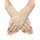 Maxdot Sunblock Fingerless Gloves Summer Driving Gloves UV Protecting Gloves for Women (Khaki)