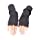Novawo Women's Scale Design Winter Warm Knitted Long Arm Warmers Gloves Mittens (Dark Gray)