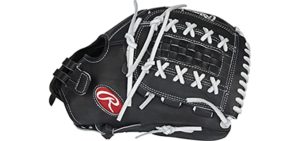 Rawlings Heart of The Hide Fastpitch Softball Glove, 12.5 inch, Double-Laced Basket Web, Right Hand Throw