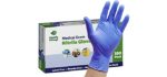 [100 Pack] Disposable Nitrile Gloves - Powder & Latex Free - Medium