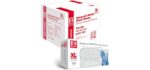 BASIC Medical Blue Nitrile Exam Gloves - Latex-Free & Powder-Free - NGPF-7004 (Case of 1,000), Xtra Large