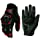 Cycling Gloves for Men Full Finger Bicycle Gloves Breathable Sports Gloves Anti Slip Shock Absorbing Padded Mountain Biking Gloves Unisex Motorcycle Gloves (Black-Red, Large)