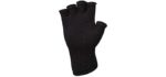 Fingerless Wool Glove Military GI Govt Issue (Black)