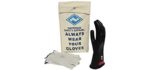 National Safety Apparel Class 0 Black Rubber Voltage Insulating Glove Kit with Leather Protectors, Max. Use Voltage 1,000V AC/ 1,500V DC (KITGC010)