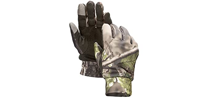 North Mountain Gear Lightweight Touchscreen Camouflage Hunting Gloves (Green)