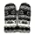 Warm Women Knit Mittens 100% Icelandic Wool Fleece Lined by Freyja Canada (Black, Light Charcoal, White)
