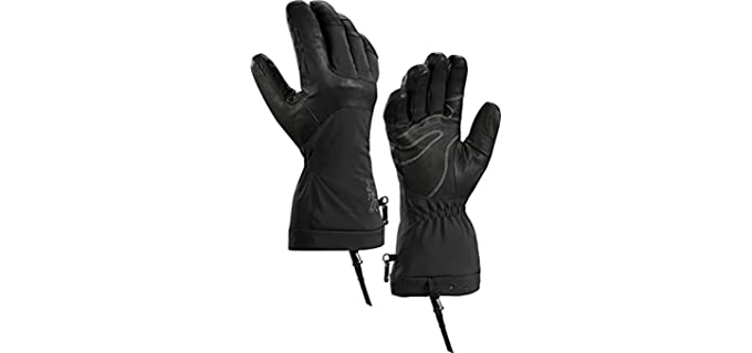 Arc'teryx Fission SV Glove | Insulated, Gore-Tex Multi-Sport Winter Glove for Severe Conditions | Black/Infrared, Small