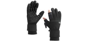 FRDM Free Fit Midweight Gloves Windproof Water Repellent Touchscreen Photography Hiking Fishing Drone Outdoor Adventure, for Men & Women