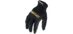 Ironclad Box Handler Work Gloves BHG, Extreme Grip, Performance Fit, Durable, Machine Washable, (1 Pair), Large - BHG-04-L , Black
