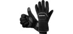 KINGSBOM -40F° Waterproof & Windproof Thermal Gloves - 3M Thinsulate Winter Touch Screen Warm Gloves - for Cycling,Riding,Running,Outdoor Sports - for Women and Men (Black,Medium)