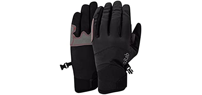 Rab M14 Softshell Gloves for Ice and Mixed Climbing - Black - X-Large