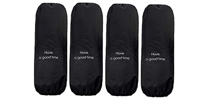 Waterproof Arm Sleeves Covers Extended Extra-Large Arm Protector Oilproof Oversleeves Forearm Protector(2BLACK)