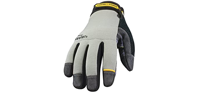 Youngstown Glove 05-3080-70-L General Utility Lined with KEVLAR Glove Large, Gray
