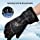 AKASO Heated Gloves for Men Women, Electric Heated Ski Gloves with 3 Heating Modes, Thermal Insulation Winter Hand Warmers with Rechargeable Battery-Overheating Protection- Best Gift, Black(M)