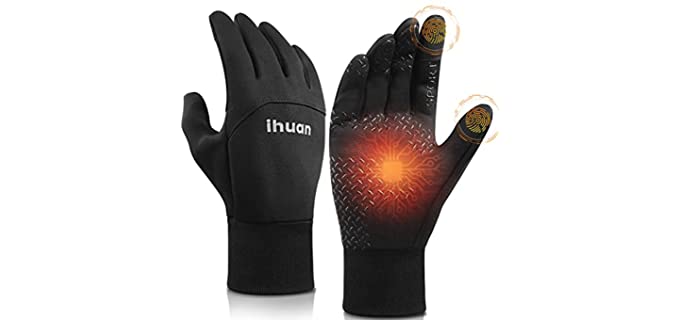 Winter Gloves for Men and Women - Waterproof Warm Glove for Cold Weather, Thermal Gloves with Touch Screen Finger for Workout, Running, Cycling, Bike