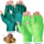2 Pairs Craft Gloves Knitting Gloves Quilting Hands Compression Gloves Fingerless Pressure Gloves Craft Gloves for Typing, 2 Colors