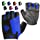 HTZPLOO Bike Gloves Cycling Gloves Biking Gloves for Men Women with Anti-Slip Shock-Absorbing Pad,Light Weight,Nice Fit,Half Finger Bicycle Gloves (Blue,X-Large)