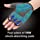 HTZPLOO Bike Gloves Cycling Gloves Biking Gloves for Men Women with Anti-Slip Shock-Absorbing Pad,Light Weight,Nice Fit,Half Finger Bicycle Gloves (Blue,X-Large)