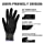 Level 6 Cut Resistant Work Gloves, Foam Nitrile Coated with Grip, Touchscreen Safety Gloves for Woodworking, Fishing, Construction, Mechanic (M/Size 8, 1 Pair)