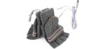 USB Heated Gloves for Women & Men, Hand Warmer Gloves for Typing, Winter Warm Heated Mitten, Full & Half Hands Heated Fingerless Laptop Gloves for Office Home Indoor, Washable Design