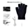 Unisex Women's & Men's USB Heated Gloves Mitten Winter Hands Warm Laptop Gloves,Full & Half Heated Fingerless Heating Knitting Hands Warmer Washable Design (Black)