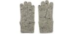 Dachstein Woolwear Wool Gloves, Size 9.0, Grey