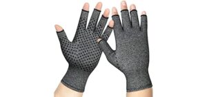 JIUFENTIAN Arthritis Gloves for Women and Men for Pain -Compression Gloves for Swelling, Rheumatoid osteoarthritis,and Arthritis Hands(1 Pair) (M)